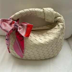 🌸 Pink Horse Print Twilly Scarf | Skinny Bag Neck / Hair Scarf (bag not on sale)